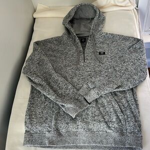 XL grey Vans hoodie with chest zipper